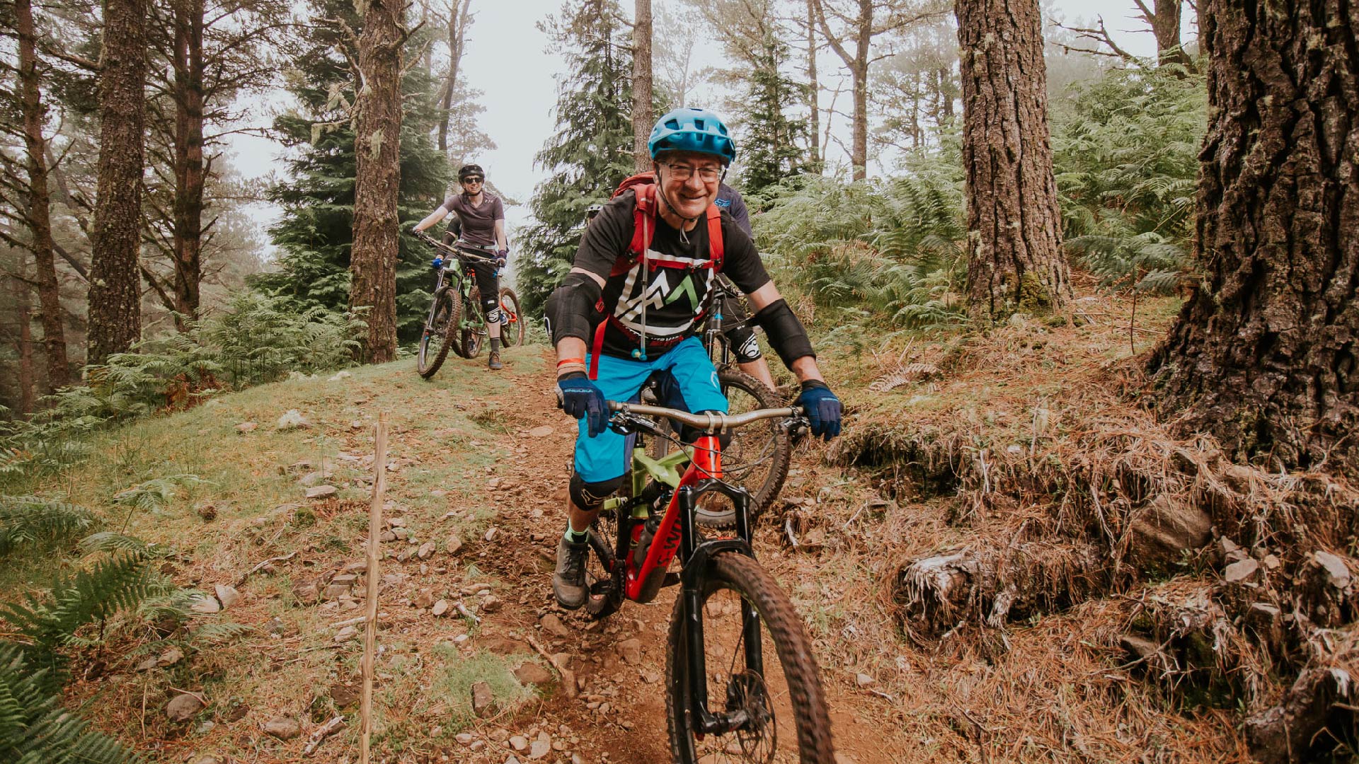 Embarking on an unforgettable journey through the enchanting landscapes of Madeira Island on a beginner's mountain biking tour.